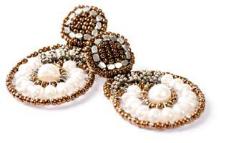 Pearl drop Ziio earrlings handmade in Italy.