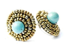 Classic turquoise earrings by Ziio
