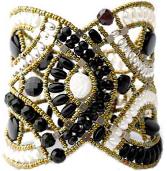 High-fashion black and white Ziio bracelet